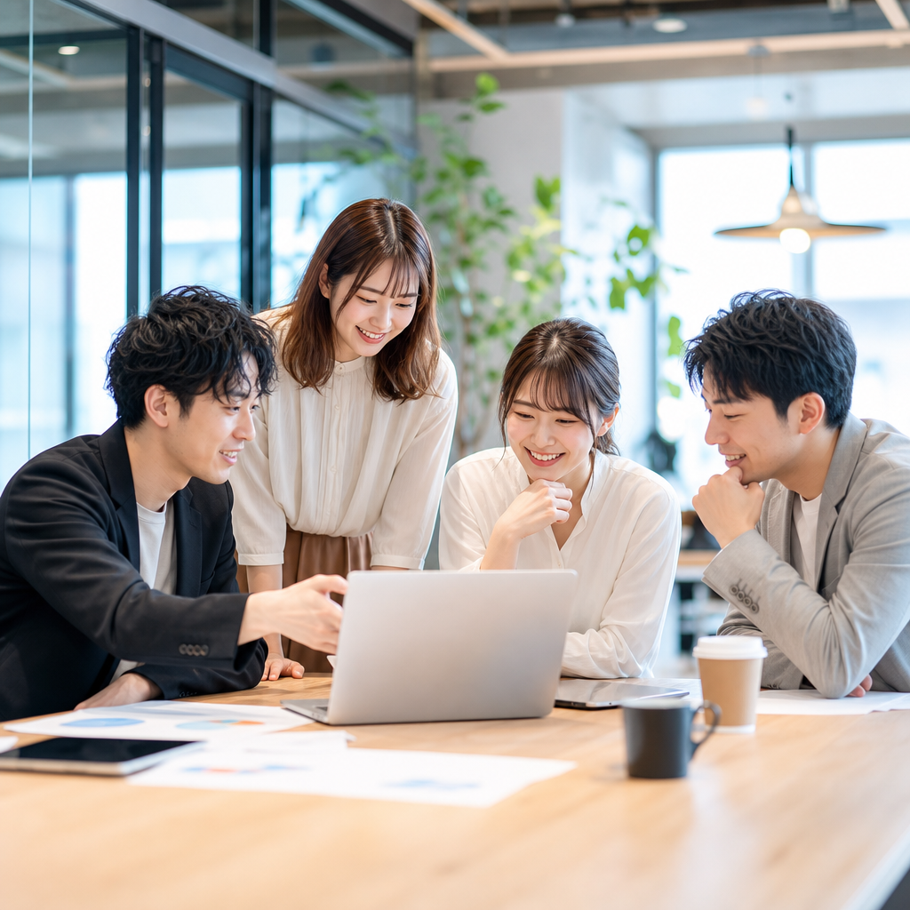 Webサイト改善についてチームで話し合う利用シーン